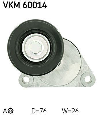 натяжитель ремня! с роликом\ Daewoo Lanos/Nubira 1.6 16V 97> VKM-60014 SKF