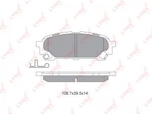 Колодки тормозные дисковые задние BD-7113 LYNXAUTO