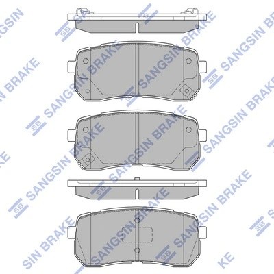 Колодки тормозные HYUNDAI H1 02-/iX55 3.0 08-/KIA CARNIVAL 06- задние SP1192 SP1192 SANGSIN