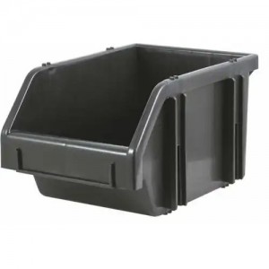 Лоток складской 350х210х160мм черный FIT 65695 FIT