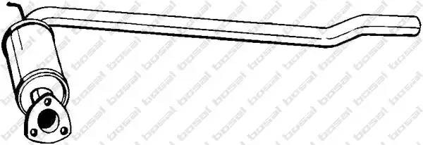 Глушитель VW T4 (90-03) передняя часть BOSAL 233-113 BOSAL