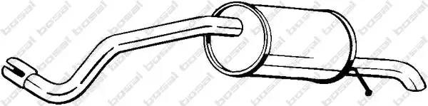 Глушитель VW Polo SKODA Fabia SEAT Ibiza (02-) (1.2) BOSAL 227-019 BOSAL