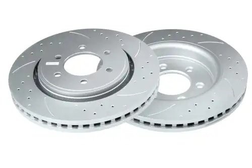 Передний тормозной диск Evolution с перфорацией и насечками, в покрытии GEOMET A AR85108 POWERSTOP