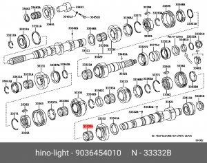 ПОДШИПНИК ШАРИКОВЫЙ 9036454010 HINO
