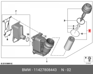 Фильтр масляный BMW X5 (E70) OE 11 42 7 808 443 BMW