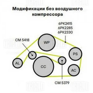 AUDI A4 /A5/S5 /A6 /A8 /Q5 CM5418 TRIALLI