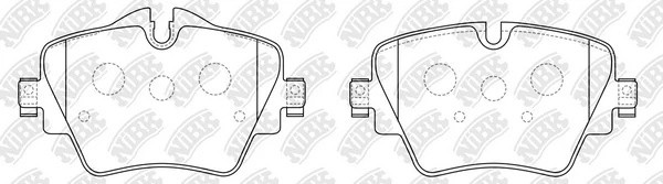 Колодки тормозные BMW 2 (F45,F46) передние (4шт.) NIBK PN0577 NIBK