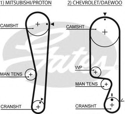 MITSUBISHI LANCER (CS)/SPACE STAR/CHEVROLET AVEO ( 5535XS GATES