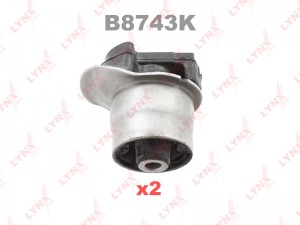 сайлентблок задней балки! к-кт C9398 x2\ Toyota Corolla CE120/NZE12#/ZZE12# 00-0 B8743K LYNXAUTO
