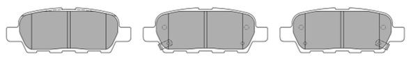 колодки дисковые задние!\ Nissan Tiida 1.6/1.8/1.5DCi 07> FBP1545 FREMAX