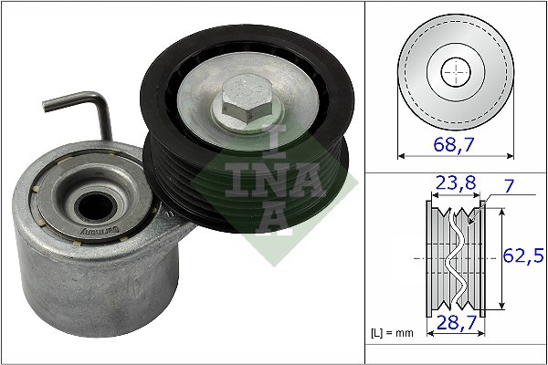 Натяжитель ремня AUDI A6 (C6), A8 (4H), Q7 (4L) 3.0TFSI 534048710 534 0487 10 INA