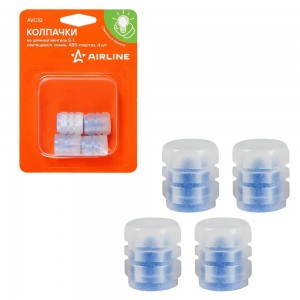 Колпачок камеры S-1 (светящиеся, синие, ABS-пластик) 4 шт. AVC32 AIRLINE