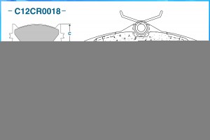 Тормозные колодки задние Low Metallic C12CR0018 C12CR0018 CWORKS