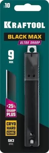 Лезвие для ножа сегментированное 9мм 10шт. KRAFTOOL 0960209S10 KRAF TOOL