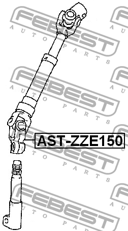Вал карданный рулевой TOYOTA COROLLA SED (JPP) ADE150,NDE150,NRE150,ZRE151,ZZE15 AST-ZZE150 FEBEST