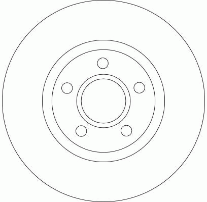 Диск тормозной передний FORD FOCUS II-III (спорт-пакет) 300мм DF4424 DF4424 TRW