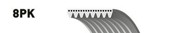 Поликлиновой ремень 8PK1475 (8653-10683) 8PK1475 GATES