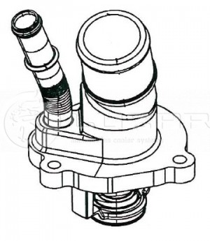 Термостат SSANGYONG Actyon (12-) (G20) LUZAR LT1755 LUZAR