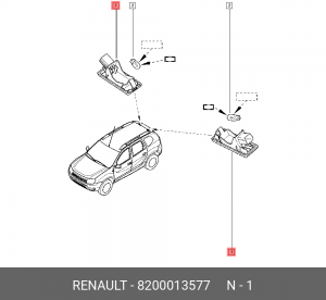 RENAULT FLUENCE (2010>)/ESPACE IV (2002>)/DUSTER ( 8200013577 RENAULT