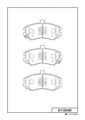Колодки тормозные дисковые пер. Hyundai Elantra XD 1.6, 2.0, 2.0CRDi 03- D11224M D11224M MK KASHIYAMA