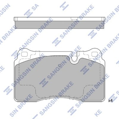 Колодки передние ПОДХОДЯТ ДЛЯ RANGE ROVER III, SPORT SP2235 SP2235 SANGSIN