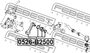 рычаг маятниковый! сошка\ Mazda Bt-50 Un 2006-2011 0526-B2500 FEBEST