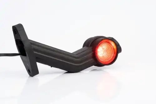 фонарь габаритный! левый рожок LED, L=190мм, кр/ж/бел накл./изогн.с каб. 0.5м\Sc FT140FLLED FRISTOM