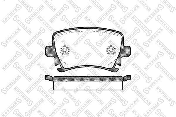 колодки дисковые задние!\ Changan, Audi A3/A6, VW Golf/Passat 1.4/1.6/1.9TDi/2.0 1042-000B-SX STELLOX
