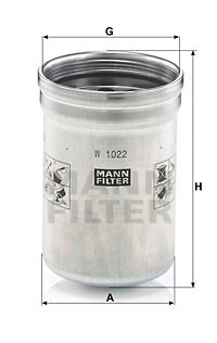 Фильтр масляный W1022 W 1022 MANN FILTER