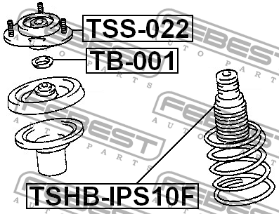 Пыльник амортизатора TSHB-IPS10F TSHB-IPS10F FEBEST