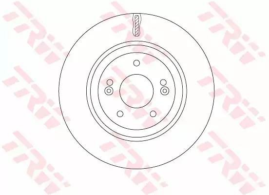 Диск тормозной HYUNDAI i40 (11-),ix35 (13-) KIA Optima (11-) (R17) передний (1шт DF7592 TRW