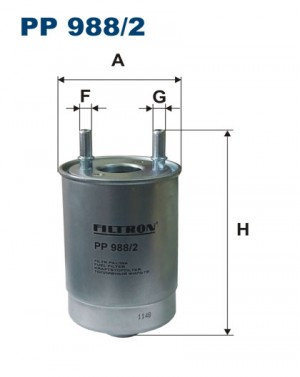 Фильтр топливный RENAULT Fluence (10-),Grand Scenic,Megane (08-) FILTRON PP 988/2 FILTRON