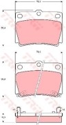 Колодки тормозные дисковые(аналог TRW GDB3239) GDB3239ZFR GDB3239ZFR ZF
