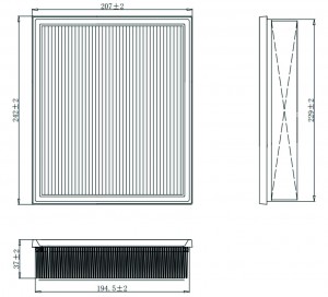 Фильтр для а/м Toyota Tundra (21-)/Sequoia (22-) 3.5T/3.5hyb (возд.) (TR55657) TR55657 CARVILLE RACING