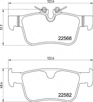 Колодки тормозные дисковые P86030 P86030 BREMBO