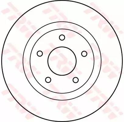 Диск тормозной передний CHRYSLER SEBRING, DODGE CALIBER, JEEP COMPASS DF4932 DF4932 TRW