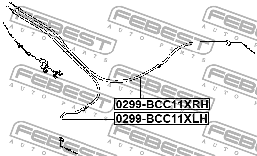 NISSAN TIIDA C11 (2007>) 0299-BCC11XLH FEBEST