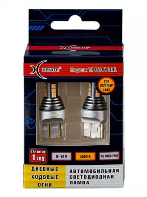 Лампа светодиодная 12V W21/5W W2.5x16q блистер (2шт.) XENITE 1009633 XENITE