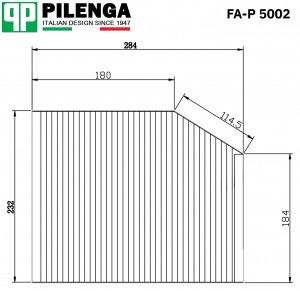 Фильтр салонный TRANSIT c 2006 FA-P5002 FA-P5002 PILENGA