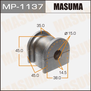втулка стабилизатора заднего! d15\ Honda Accord 2.0-2.4i/2.2TD 08> MP1137 MASUMA