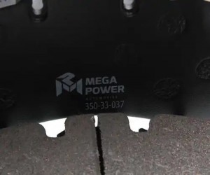 Колодки тормозные VOLVO RENAULT дисковые (249x110x29мм) (4шт.) MEGAPOWER 350-33-037 MEGA POWER