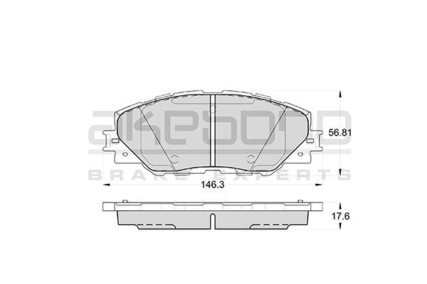 Колодки тормозные дисковые передние ПОДХОДЯТ ДЛЯ Toyota RAV4 05 AN-732K AN732K AKEBONO