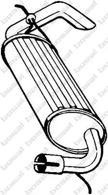 Глушитель LAND ROVER Freelander (96-) задняя часть BOSAL 211-393 BOSAL
