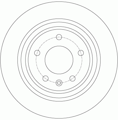 Диск тормозной CHEVROLET Orlando OPEL Astra J (R16) задний (1шт.) TRW DF6363 TRW