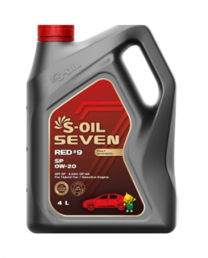 Масло моторное S-OIL 7 RED #9 SP 0W-20-EX (P4x4) E108280 E108280 S OIL