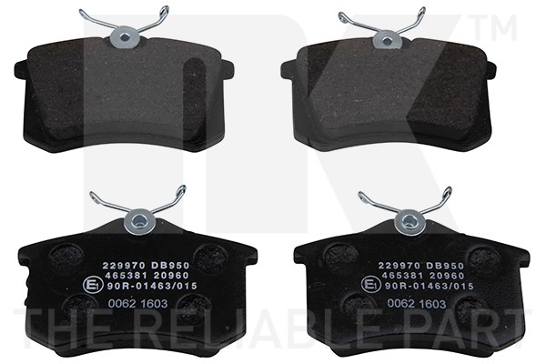 колодки дисковые задние!\ Audi A2/A3/A6/A8, VW Golf/Passat 96> 229970 NK