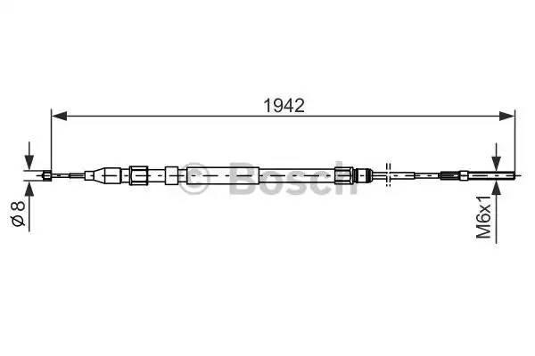Трос ручного тормоза L/R 1 987 477 820 BOSCH