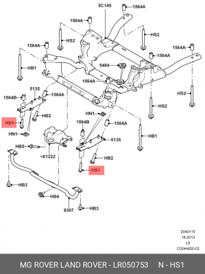 БОЛТ _ SCREW AND WASHER LR050753 LR050753 LAND ROVER