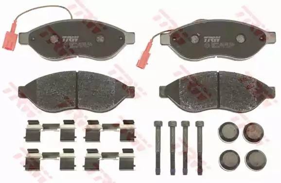 Колодки передние FIAT DUCATO, CITROEN JUMPER, PEUGEOT BOXER (250) GDB1681 GDB1681 TRW