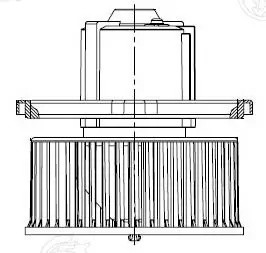 Вентилятор отопления для а/м Hyundai Porter (96-) LFh08B4 LFH08B4 LUZAR